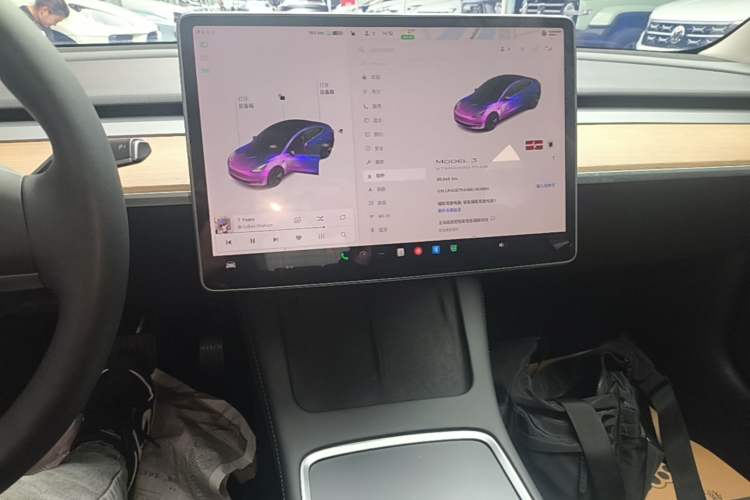 Used Tesla Model 3 2021 Revised Version Standard Range Rear-Wheel Drive Upgraded Edition 3D1 Audio And AC Panel