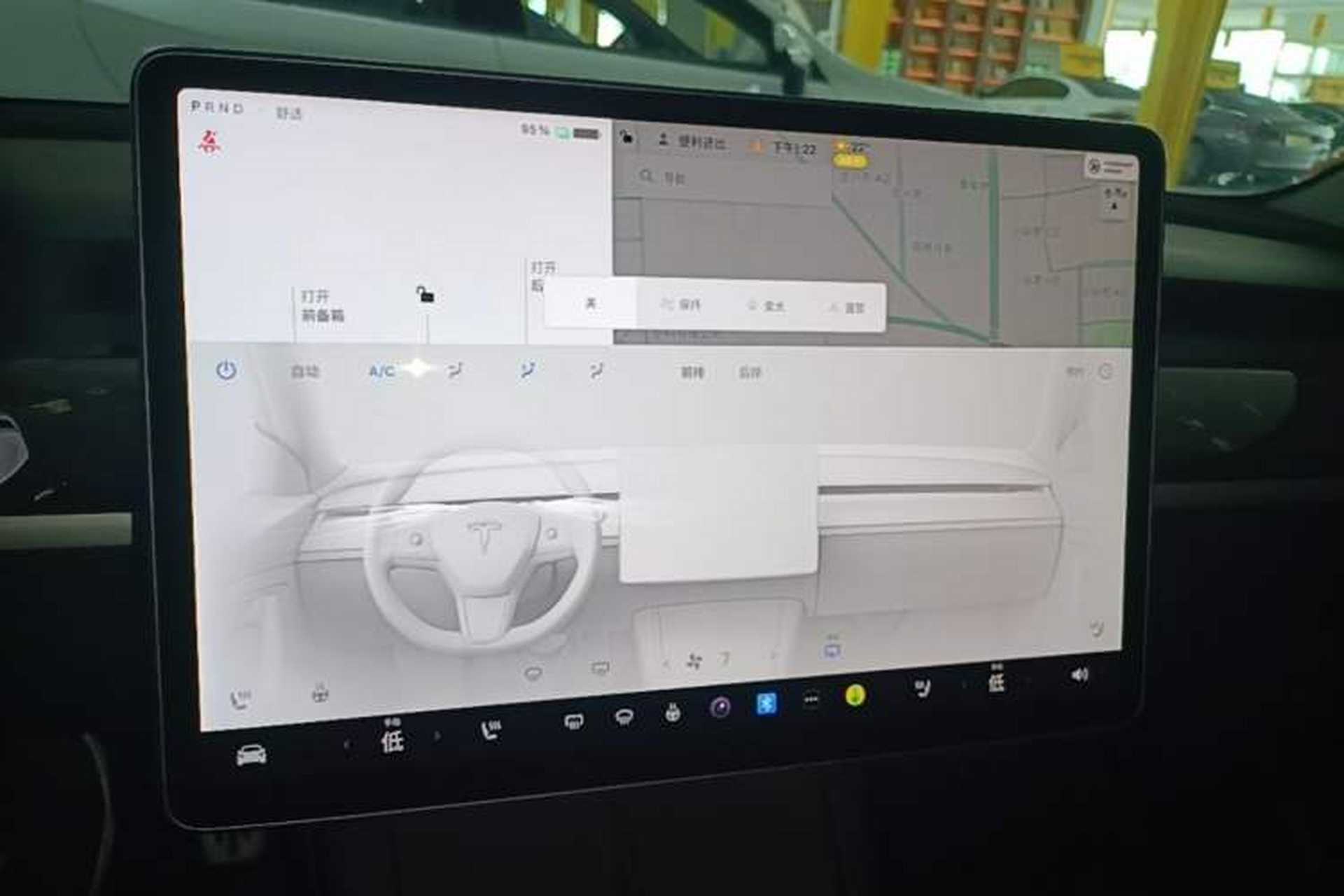 Used Tesla Model 3 2021 Standard Range Rear-Wheel Drive Upgraded Version 3D6 Audio And AC Panel