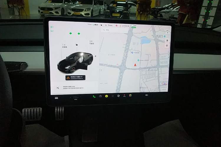 Used Tesla Model 3 2021 Performance High-Performance All-Wheel-Drive Version Audio And AC Panel