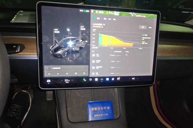 Used Tesla Model 3 2021 Revised Version Standard Range Rear-Wheel Drive Upgraded Edition 3D1 Audio And AC Panel