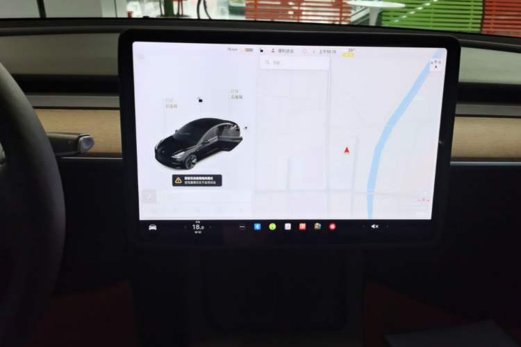 Used Tesla Model 3 2021 Revised Version Standard Range Rear-Wheel Drive Upgraded Edition 3D1 Audio And AC Panel