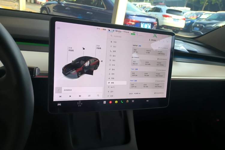 Used Tesla Model 3 2021 Standard Range Rear-Wheel Drive Upgraded Version 3D6 Audio And AC Panel