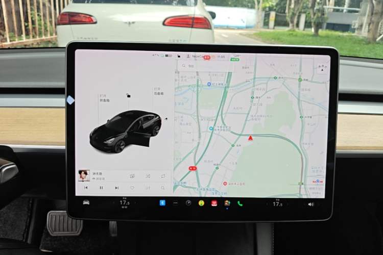 Used Tesla Model 3 2021 Revised Version Standard Range Rear-Wheel Drive Upgraded Edition 3D1 Audio And AC Panel
