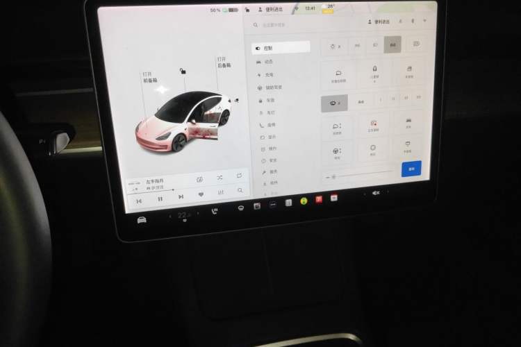 Used Tesla Model 3 2021 Standard Range Rear-Drive Upgraded Version Audio And AC Panel