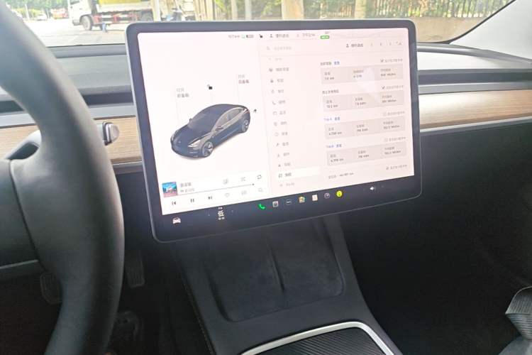 Used Tesla Model 3 2021 Revised Version Standard Range Rear-Wheel Drive Upgraded Edition 3D1 Audio And AC Panel