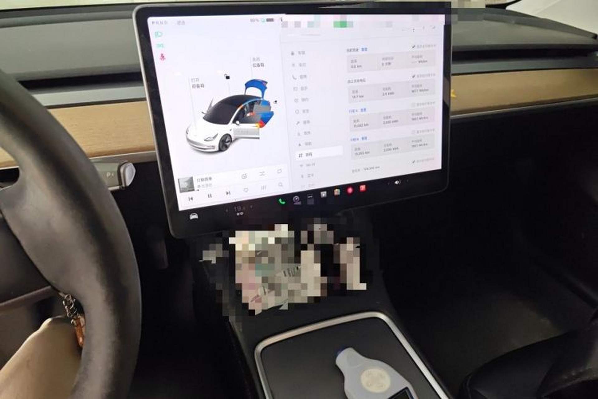 Used Tesla Model 3 2021 Standard Range Rear-Drive Upgraded Version Audio And AC Panel