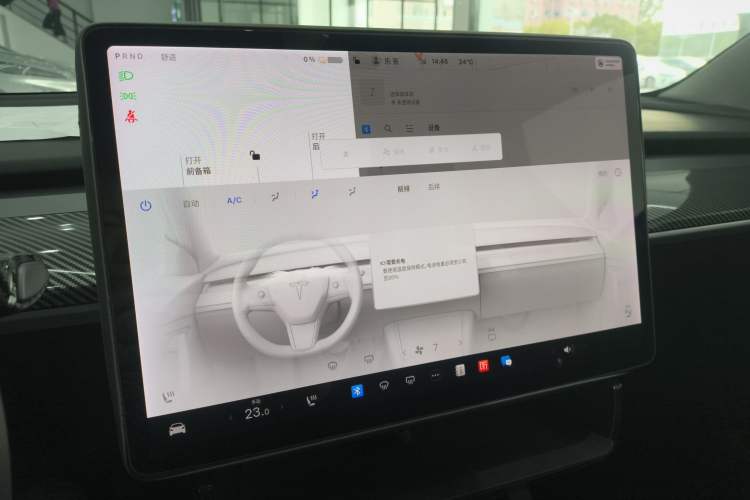 Used Tesla Model 3 2021 Revised Version Standard Range Rear-Wheel Drive Upgraded Edition 3D1 Audio And AC Panel