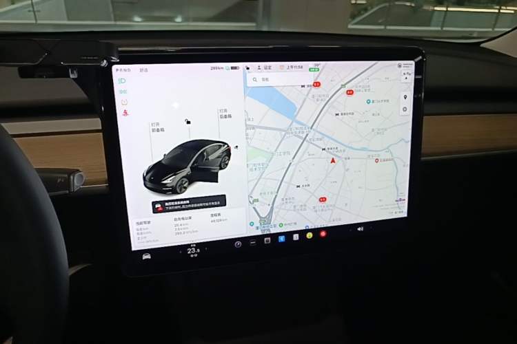 Used Tesla Model 3 2021 Standard Range Rear-Drive Upgraded Version Audio And AC Panel