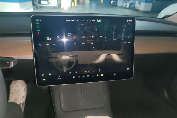 Used Tesla Model 3 2021 Standard Range Rear-Drive Upgraded Version Audio And AC Panel