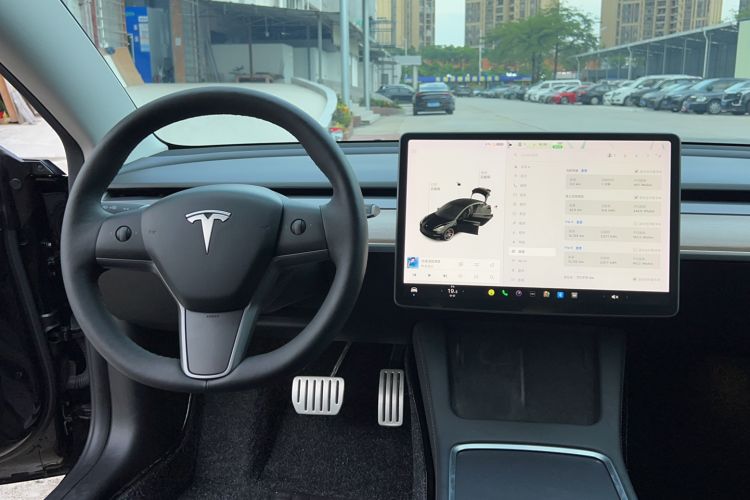 Used Tesla Model 3 2021 Performance High-Performance All-Wheel-Drive Version Audio And AC Panel