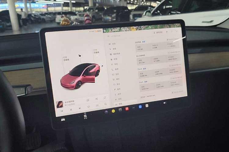 Used Tesla Model 3 2021 Revised Version Standard Range Rear-Wheel Drive Upgraded Edition 3D1 Audio And AC Panel