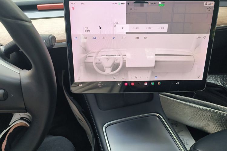 Used Tesla Model 3 2021 Standard Range Rear-Wheel Drive Upgraded Version 3D6 Audio And AC Panel