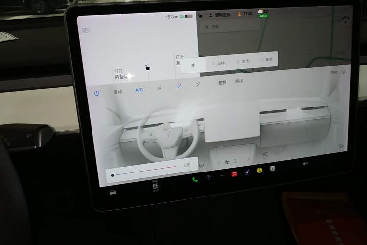 Used Tesla Model 3 2021 Revised Version Standard Range Rear-Wheel Drive Upgraded Edition 3D1 Audio And AC Panel