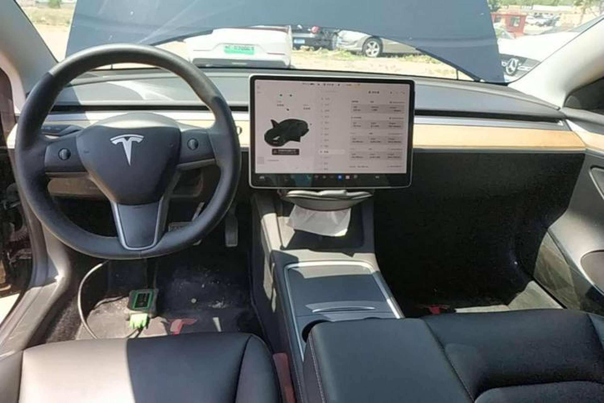 Used Tesla Model 3 2021 Standard Range Rear-Wheel Drive Upgraded Version 3D6 Center Console