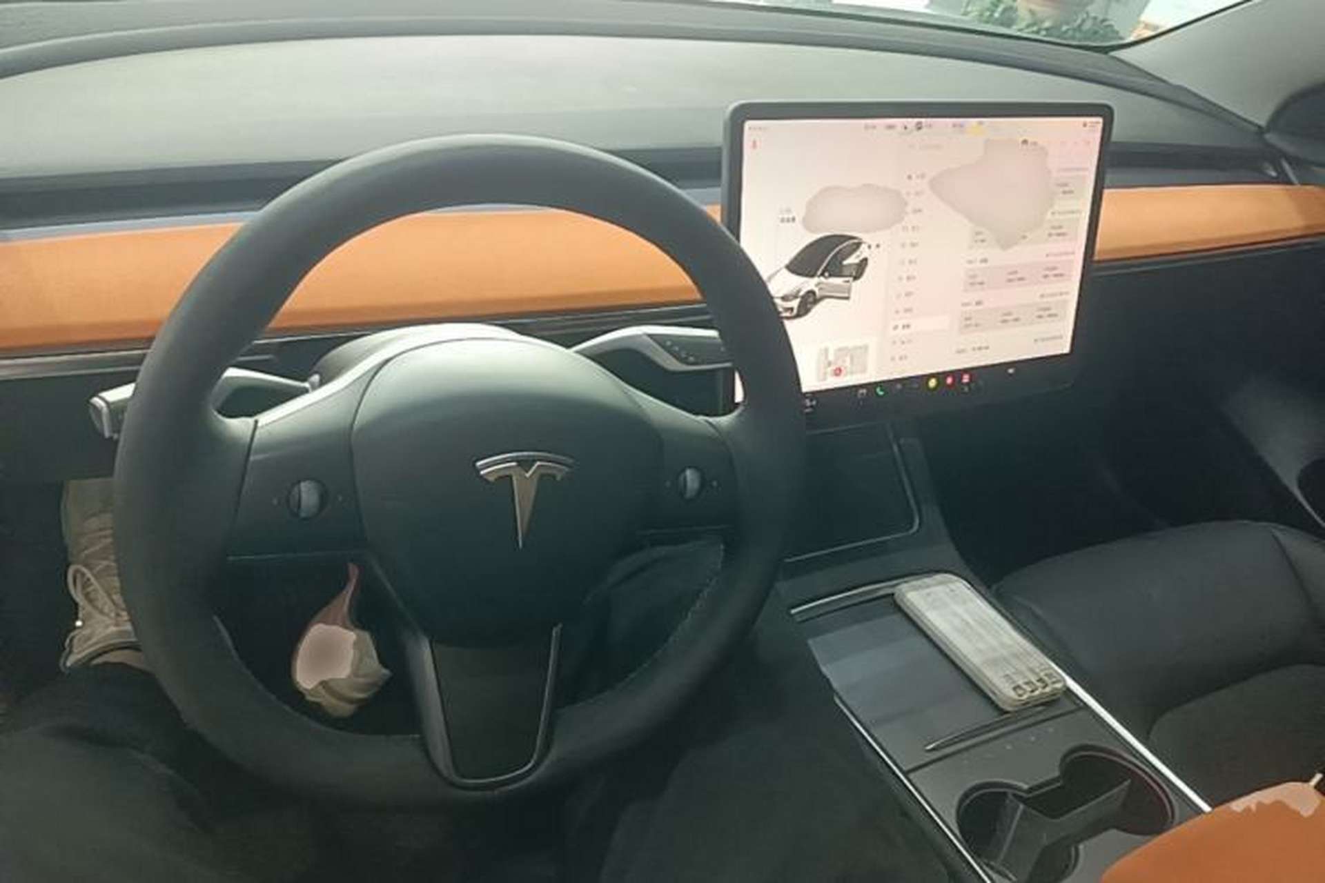 Used Tesla Model 3 2021 Standard Range Rear-Wheel Drive Upgraded Version 3D6 Center Console