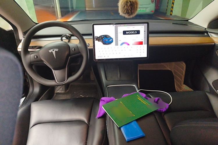 Used Tesla Model 3 2021 Revised Version Standard Range Rear-Wheel Drive Upgraded Edition 3D1 Center Console