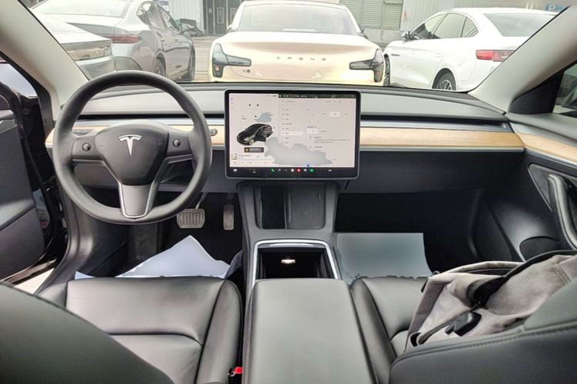 Used Tesla Model 3 2021 Revised Version Standard Range Rear-Wheel Drive Upgraded Edition 3D1 Center Console