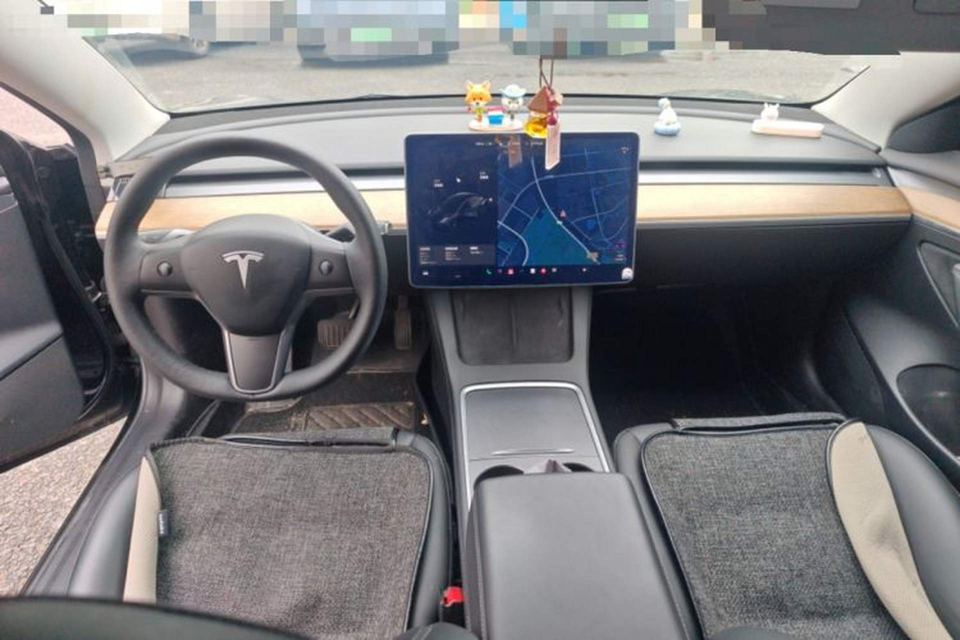 Used Tesla Model 3 2021 Revised Version Standard Range Rear-Wheel Drive Upgraded Edition 3D1 Center Console
