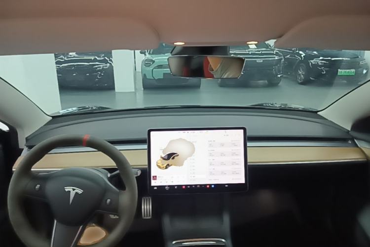 Used Tesla Model 3 2021 Revised Performance Version with All-Wheel Drive 3D1 Center Console