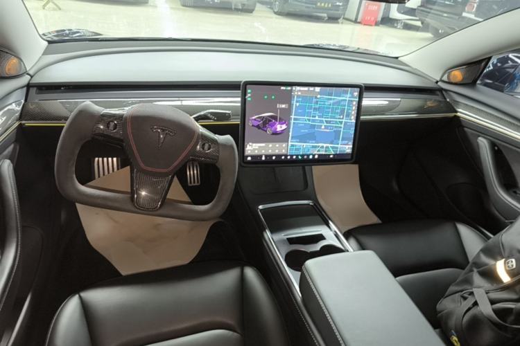 Used Tesla Model 3 2021 Revised Version Standard Range Rear-Wheel Drive Upgraded Edition 3D1 Center Console