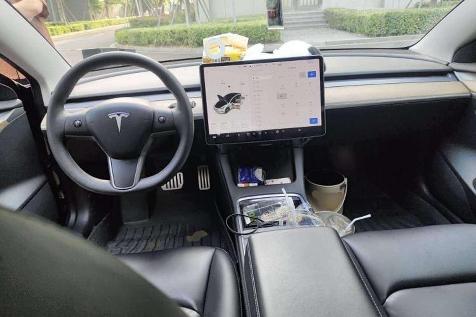 Used Tesla Model 3 2021 Performance High-Performance All-Wheel-Drive Version Center Console