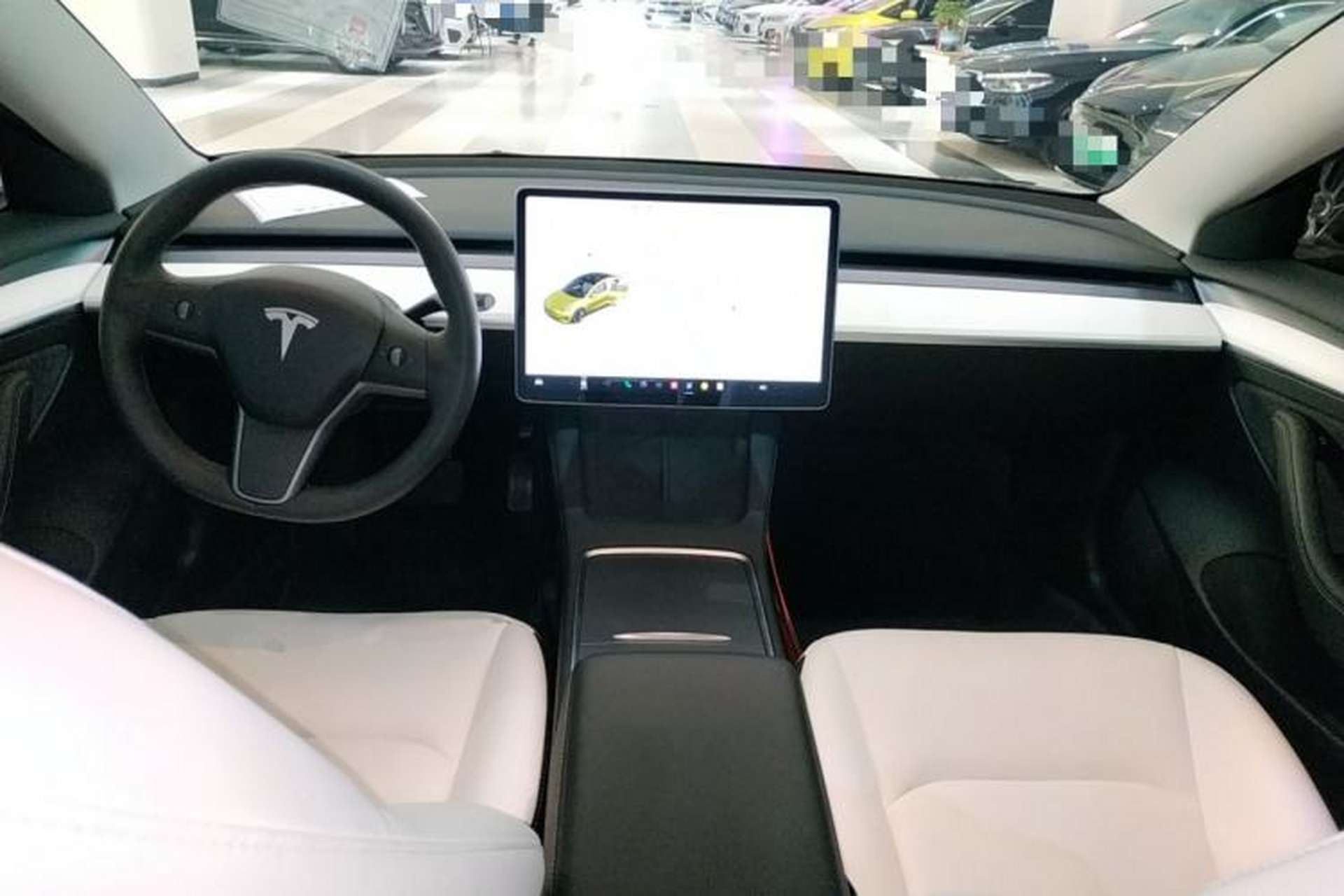 Used Tesla Model 3 2021 Revised Version Standard Range Rear-Wheel Drive Upgraded Edition 3D1 Center Console