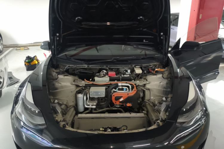 Used Tesla Model 3 2021 Standard Range Rear-Drive Upgraded Version Engine Bay