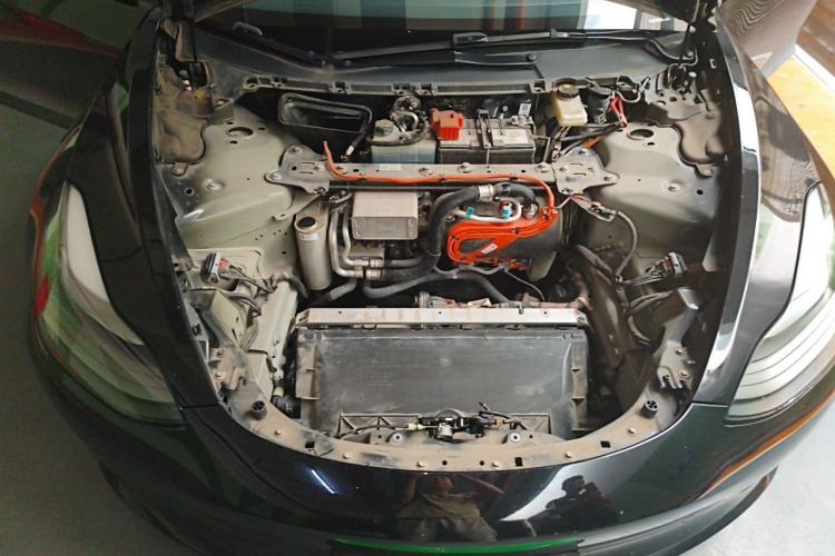 Used Tesla Model 3 2021 Revised Version Standard Range Rear-Wheel Drive Upgraded Edition 3D1 Engine Bay