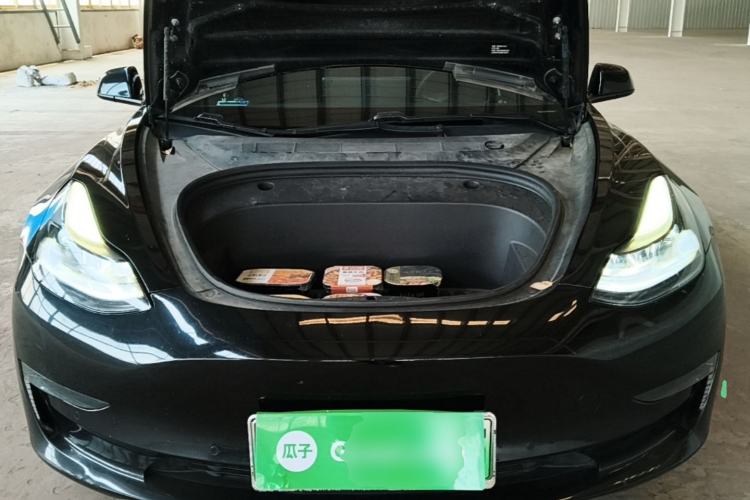 Used Tesla Model 3 2021 Revised Performance Version with All-Wheel Drive 3D1 Engine Bay