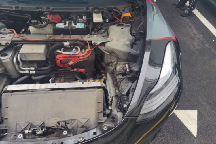 Used Tesla Model 3 2021 Performance High-Performance All-Wheel-Drive Version 3D6 Engine Bay Left