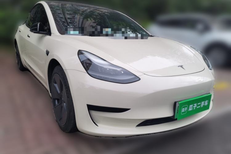 Used Tesla Model 3 2021 Revised Version Standard Range Rear-Wheel Drive Upgraded Edition 3D1 Front Right 45 Deg
