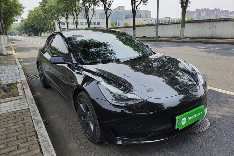 Used Tesla Model 3 2021 Revised Version Standard Range Rear-Wheel Drive Upgraded Edition 3D1 Front Right 45 Deg