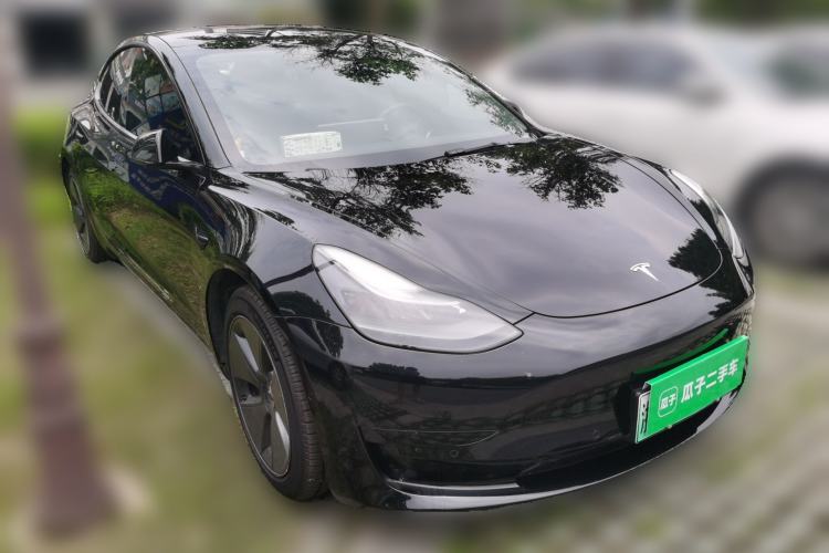 Used Tesla Model 3 2021 Standard Range Rear-Drive Upgraded Version Front Right 45 Deg
