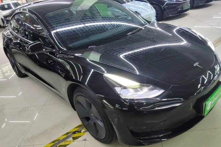Used Tesla Model 3 2021 Standard Range Rear-Drive Upgraded Version Front Right 45 Deg