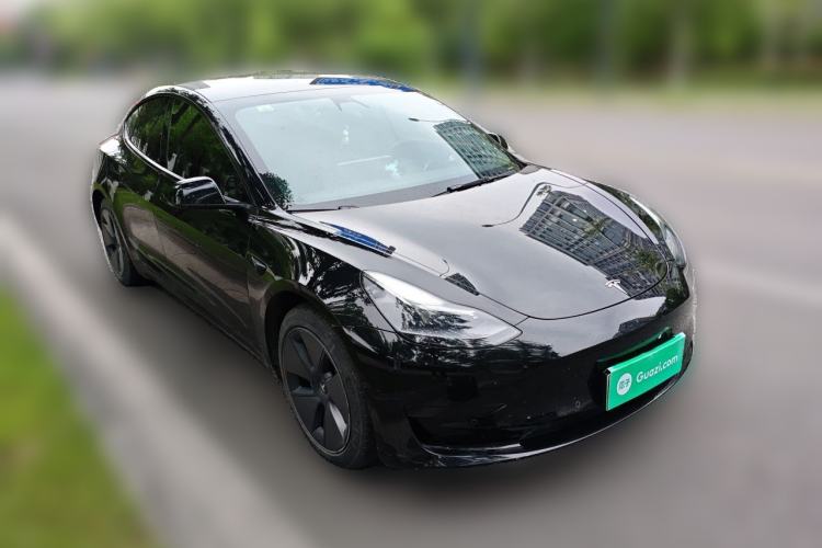 Used Tesla Model 3 2021 Standard Range Rear-Drive Upgraded Version Front Right 45 Deg