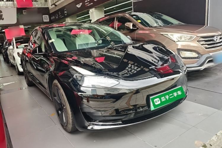 Used Tesla Model 3 2021 Standard Range Rear-Drive Upgraded Version Front Right 45 Deg