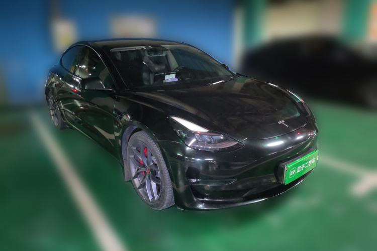 Used Tesla Model 3 2021 Performance High-Performance All-Wheel-Drive Version Front Right 45 Deg