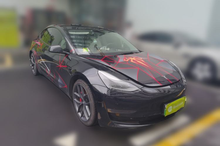 Used Tesla Model 3 2021 Performance High-Performance All-Wheel-Drive Version 3D6 Front Right 45 Deg