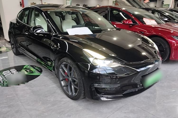 Used Tesla Model 3 2021 Performance High-Performance All-Wheel-Drive Version 3D6 Front Right 45 Deg