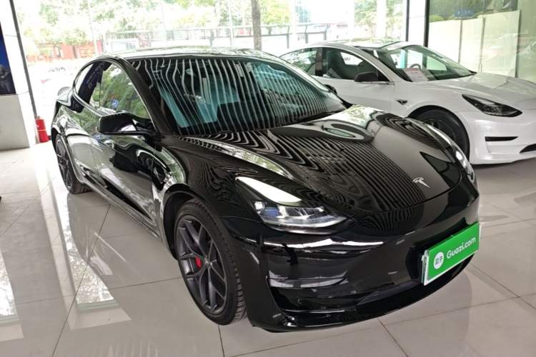 Used Tesla Model 3 2021 Performance High-Performance All-Wheel-Drive Version 3D6 Front Right 45 Deg
