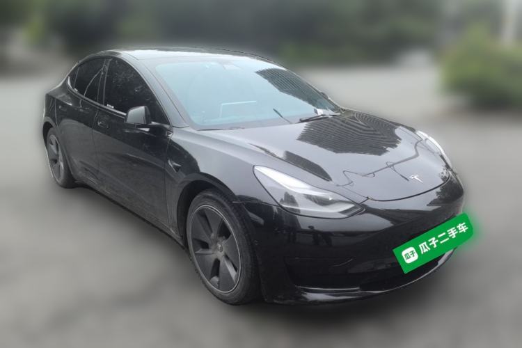 Used Tesla Model 3 2021 Standard Range Rear-Drive Upgraded Version Front Right 45 Deg