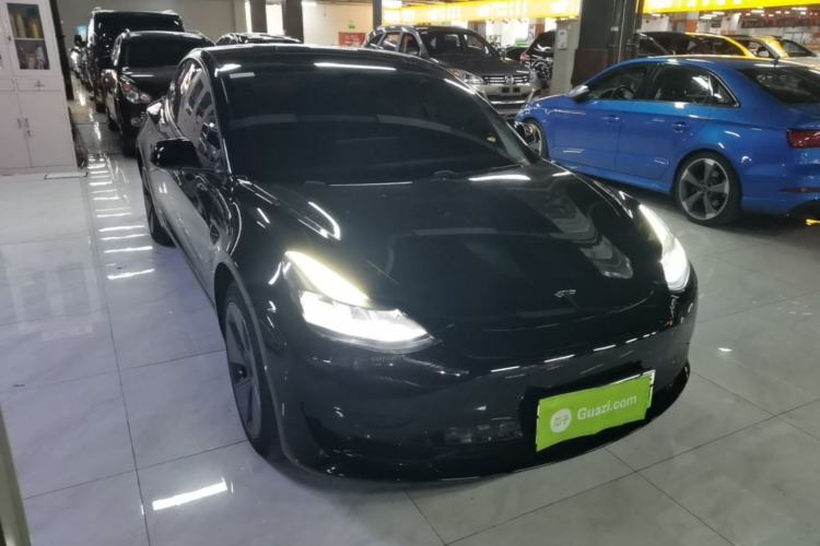 Used Tesla Model 3 2021 Standard Range Rear-Drive Upgraded Version Front Right 45 Deg