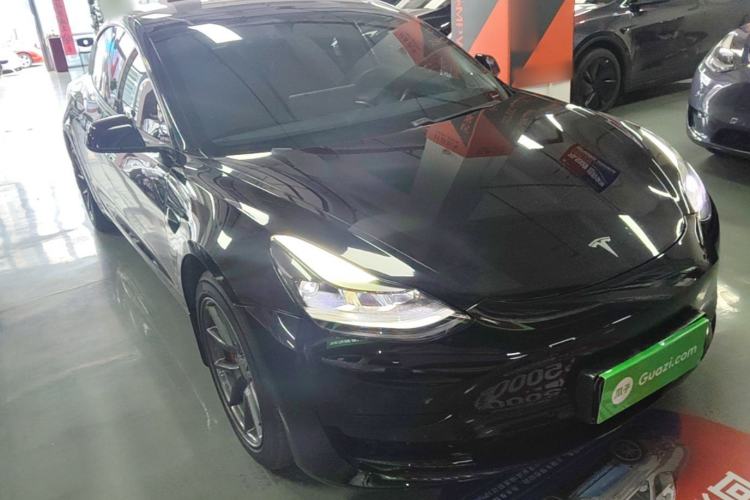 Used Tesla Model 3 2021 Standard Range Rear-Drive Upgraded Version Front Right 45 Deg
