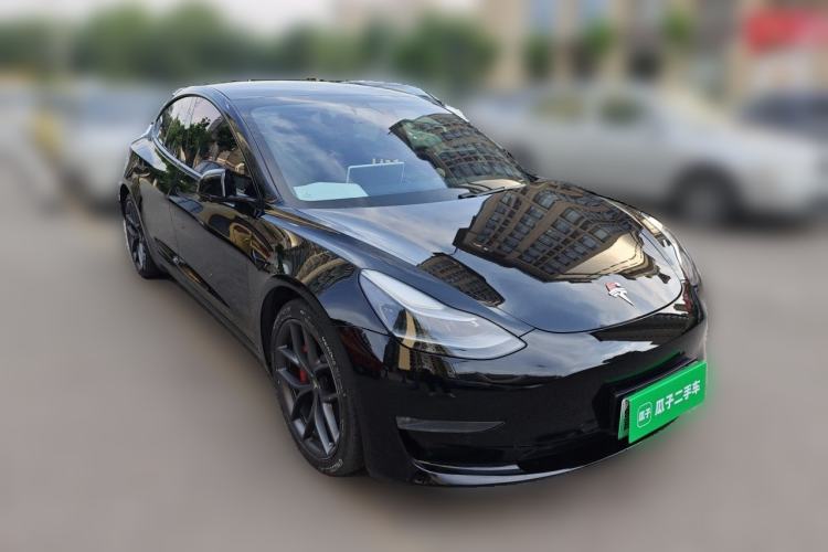 Used Tesla Model 3 2021 Performance High-Performance All-Wheel-Drive Version Front Right 45 Deg