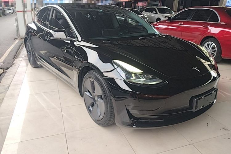 Used Tesla Model 3 2021 Standard Range Rear-Drive Upgraded Version Front Right 45 Deg