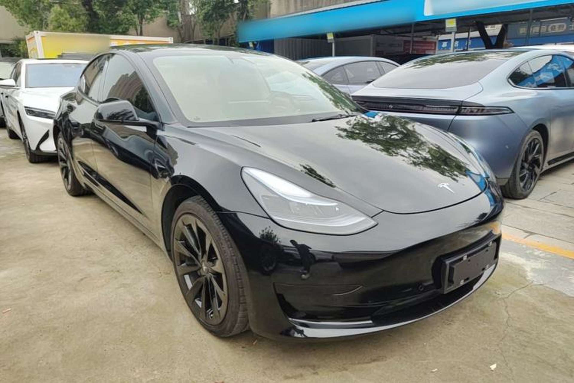Used Tesla Model 3 2021 Revised Version Standard Range Rear-Wheel Drive Upgraded Edition 3D1 Front Right 45 Deg