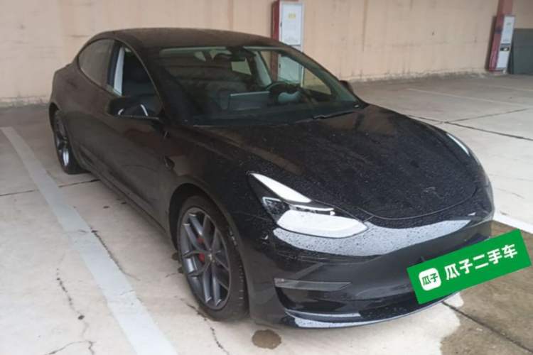 Used Tesla Model 3 2021 Performance High-Performance All-Wheel-Drive Version Front Right 45 Deg