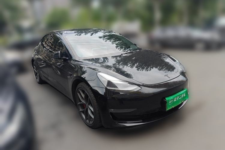 Used Tesla Model 3 2021 Performance High-Performance All-Wheel-Drive Version Front Right 45 Deg