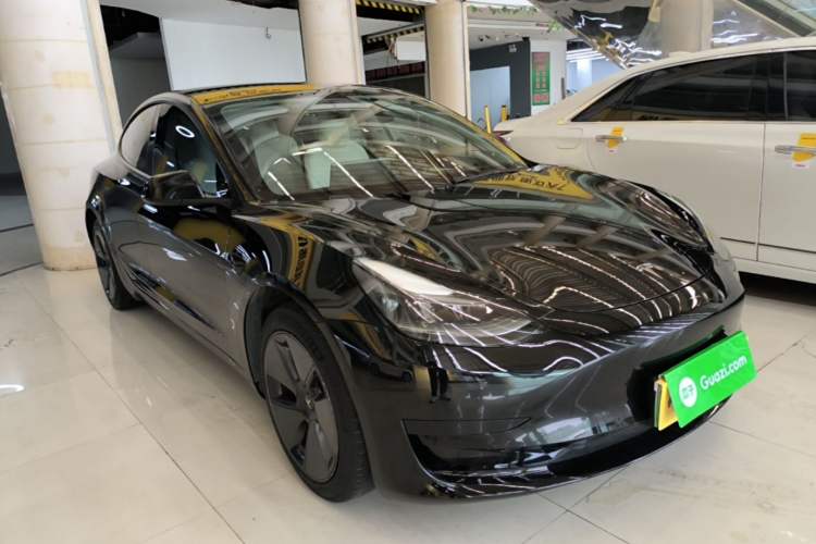 Used Tesla Model 3 2021 Standard Range Rear-Wheel Drive Upgraded Version 3D6 Front Right 45 Deg