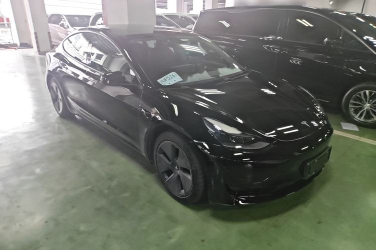 Used Tesla Model 3 2021 Standard Range Rear-Drive Upgraded Version Front Right 45 Deg